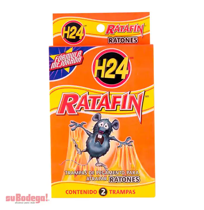 Trampa para Ratas H24 Ratafín Pegamento 2 Piezas