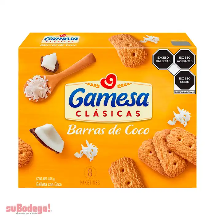 Galletas Gamesa Barra de Coco 845 gr.