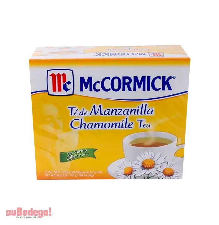 Té Mc Cormick Manzanilla 100 pz.